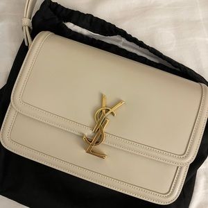 YSL Medium Solferino in color Blanc Vintage